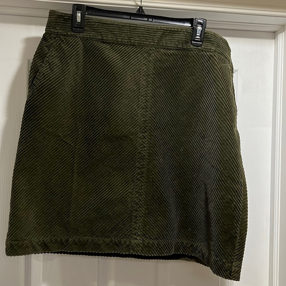 Talbots wide wale a-line corduroy skirt